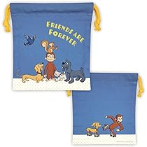 Amazon.co.jp: おさるのジョージ 巾着（ジョージ＆フレンズ） CG-KI015